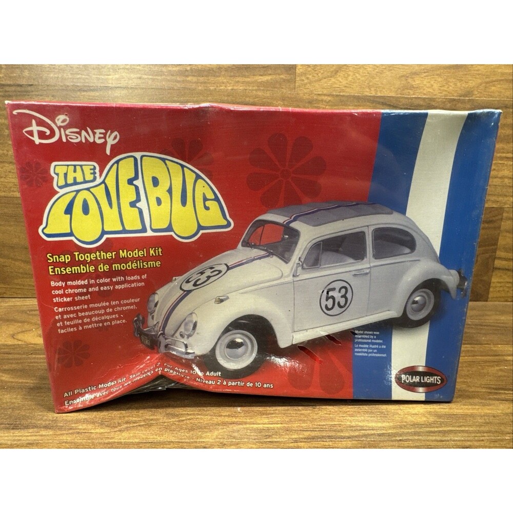 A12A Polar Lights Disney THE LOVE BUG Plastic Model Kit NIOB #6816 New Skill 2